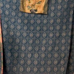 Blue Patterned Fabric